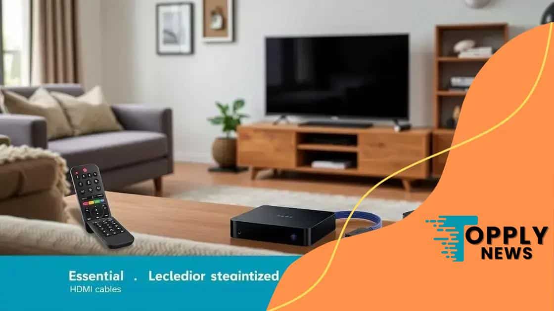 Must-have accessories for home entertainment