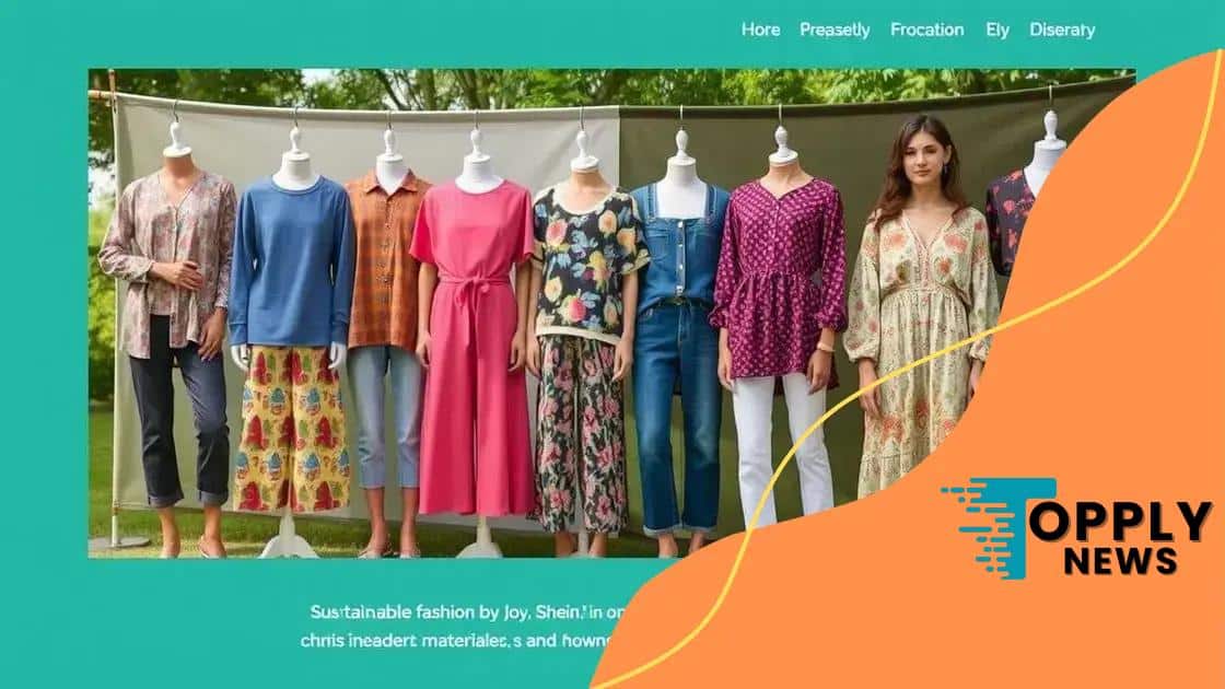 Sustainable practices in Shein