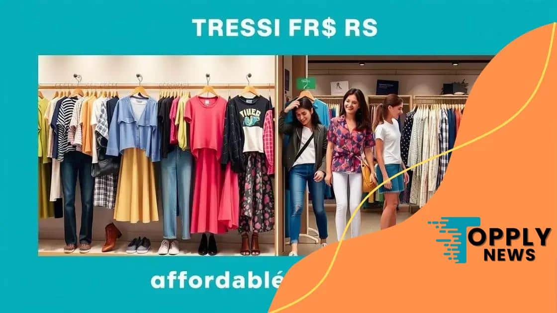 Trendy styles at affordable prices