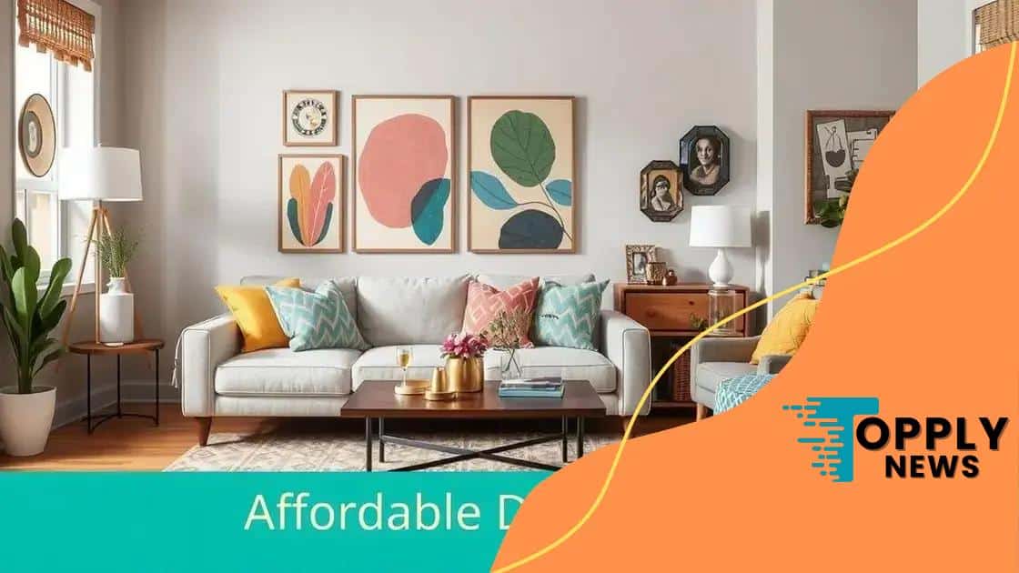 How to choose affordable decor that wows