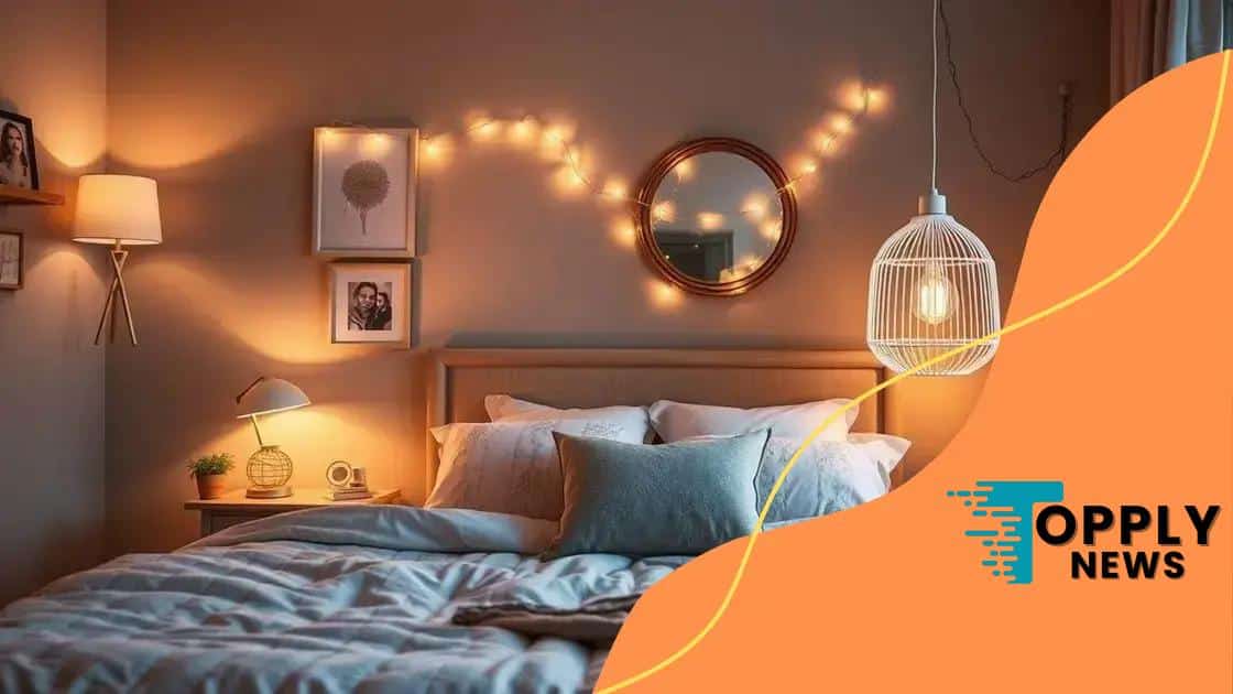 Lighting options for a cozy feel