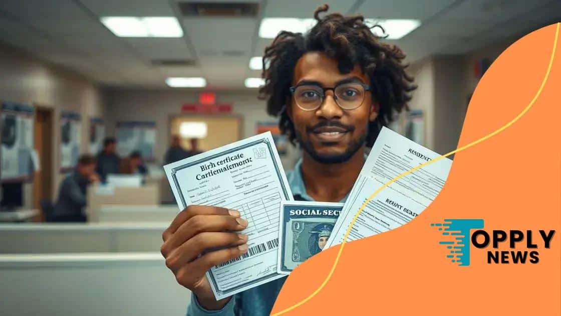 Documents needed for Real ID application